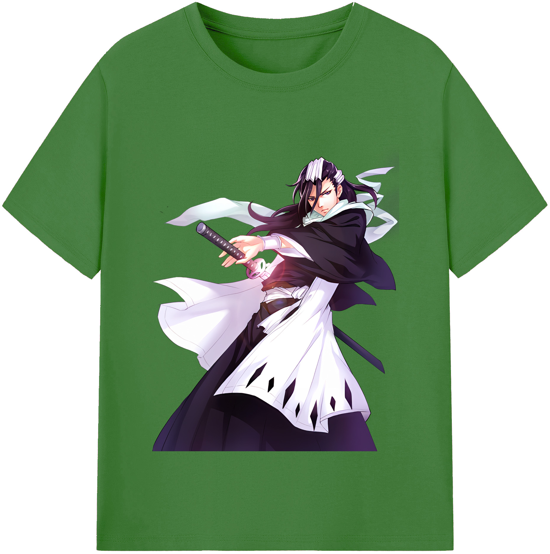 （画像用） ブリーチ くちき びゃくや BLEACH Kuchiki Byakuya レディースカジュアルプリントTシャツ（綿100％）